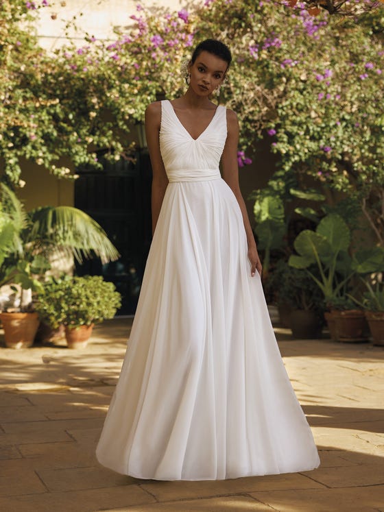 Off white a line wedding dress Clearance