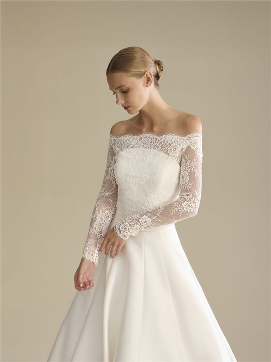 Parte delantera chaqueta en encaje JACK-LA26.