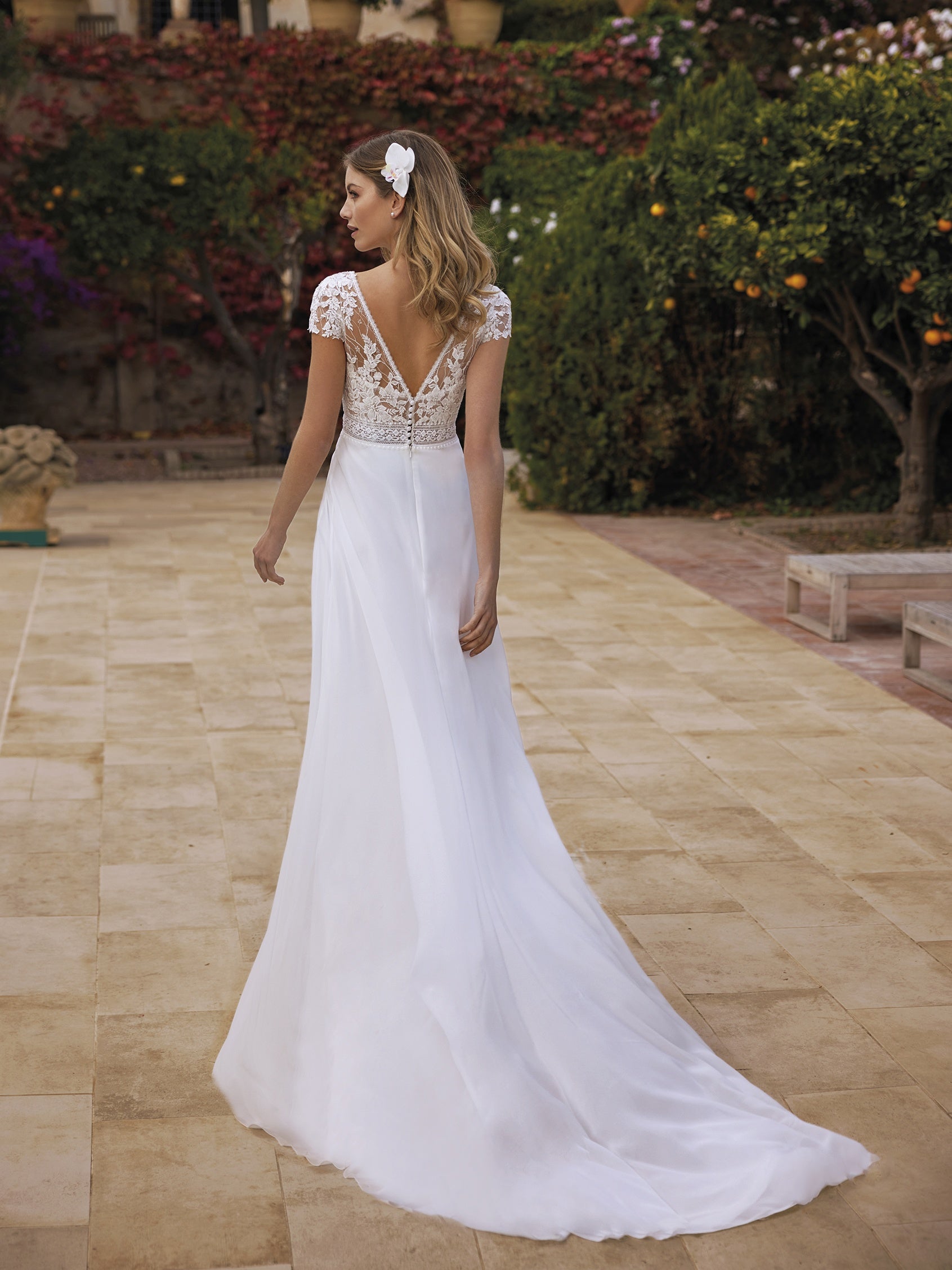 Vestido novia gasa 2025