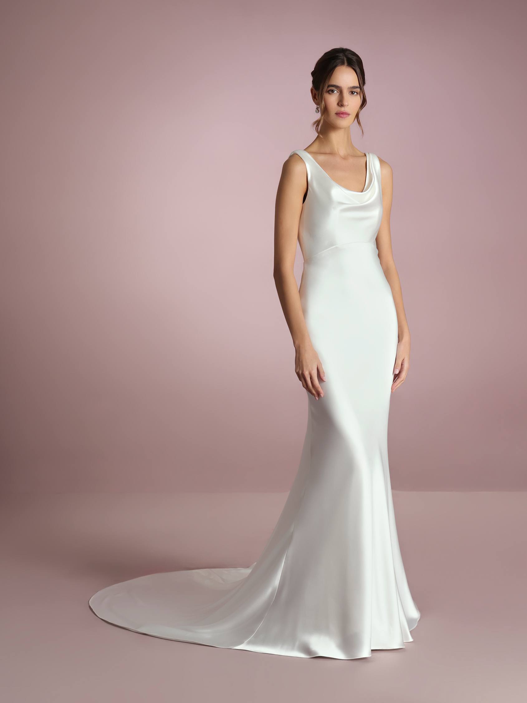 Robe droite satin clearance