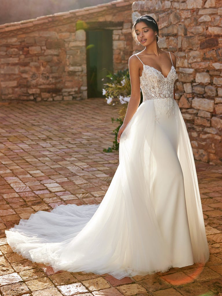 Abito Sposa Mikado Seta SHU Mermaid Wedding Dress With V-neck